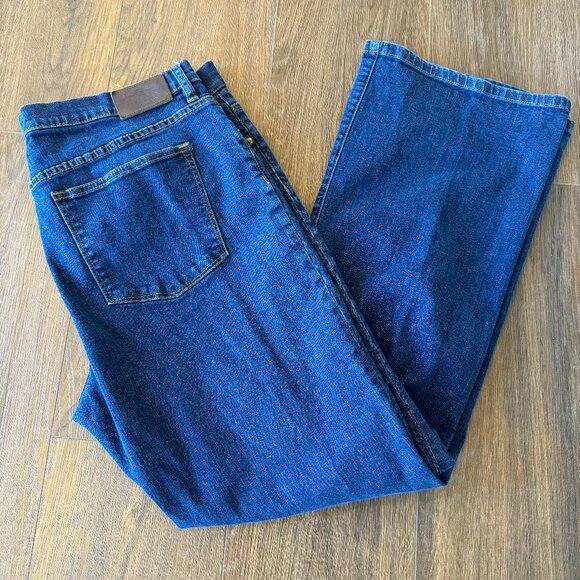 LRL Lauren Jeans Co Ralph Lauren Blue Denim Classic Bootcut Jeans  Size 16 - Picture 1 of 12